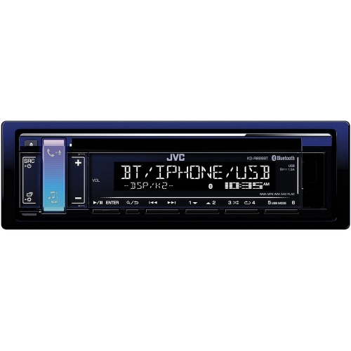 JVC autorádio KD-889BT s CD/MP3/USB/AUX/Bluetooth s bielym podsvietením