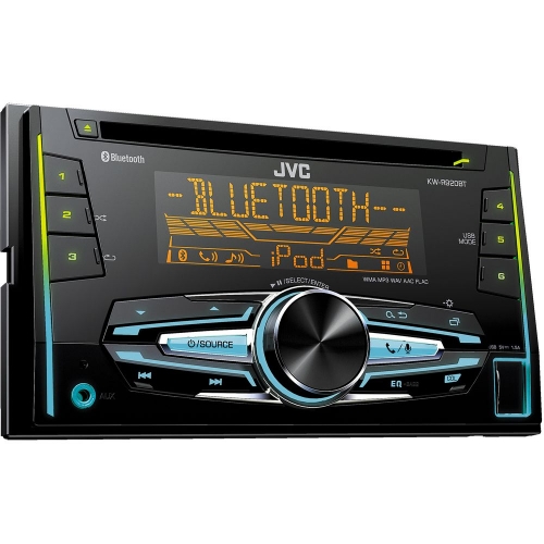 Bluetooth 2DIN rádio JVC KD-R920BT s CD/USB/AUX/Multicolor