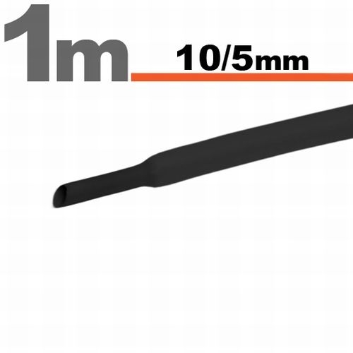 Termobužírka - 10.0/5.0mm čierna