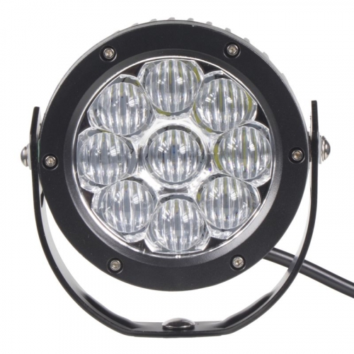 LED pracovné svetlo 9/32V - 9x3W LED / okrúhle (127mm)