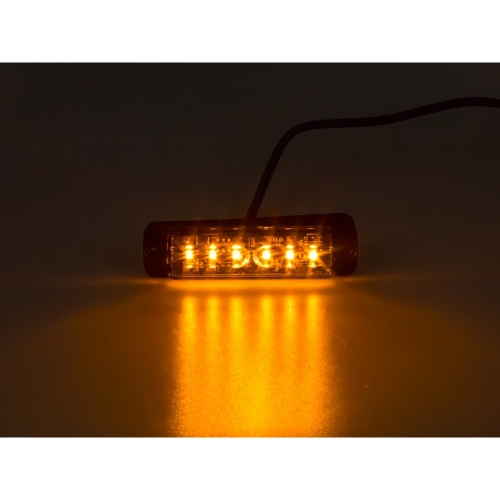 LINER LED 6x5W LED, 12-24V, oranžový, ECE R65