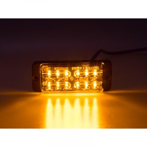 LINER LED dual 12x5W LED, 12-24V, oranžový, ECE R65