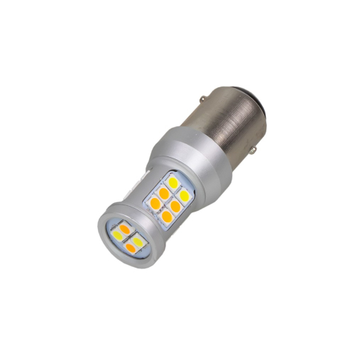 LED BAY15d (dvojvlákno) dual color, 12-24V, 22LED/5630SMD