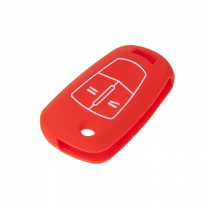 Silikónový obal pre kľúč - Opel (2-tlačidlový) červený