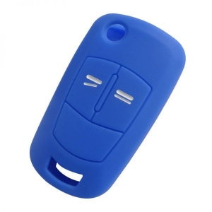 Silikónový obal pre kľúč - Opel (2-tlačidlový), modrý
