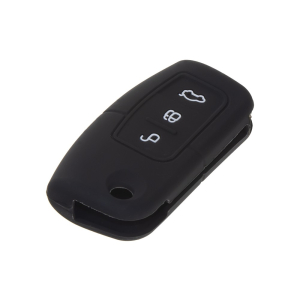 Silikónový obal pre kľúč - Ford (3-tlačidlový) čierny