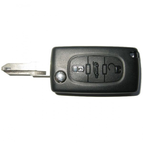 Náhradný kľúč pre Peugeot 433Mhz, 3-tlačítkový