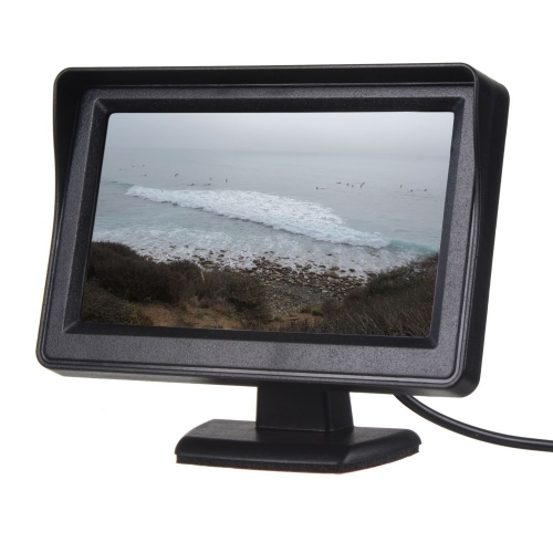 Černý 4,3" LCD monitor na palubní desku