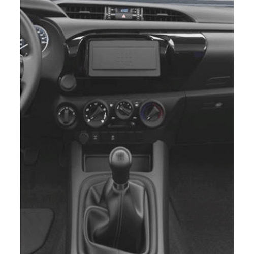 Použitie rámčeka 2DIN autorádia Toyota Hilux 2015-