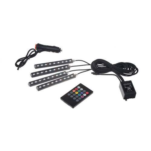 LED podsvícení vnitřní/vnější RGB 12V, IR, 4 pásky
