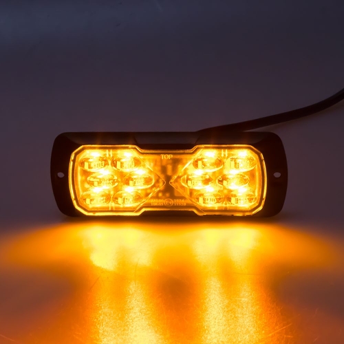 PROFI LED výstražné svetlo 12-24V 11,5W oranžový ECE R65 114x44mm