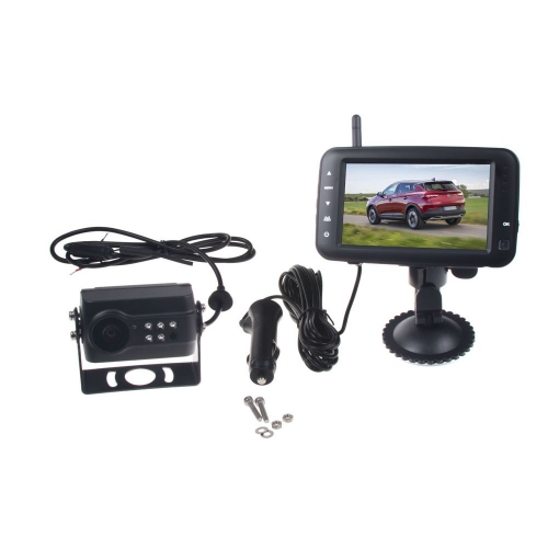 Bezdrôtový 12V/24V kamerový systém do auta s 4,3" monitorom