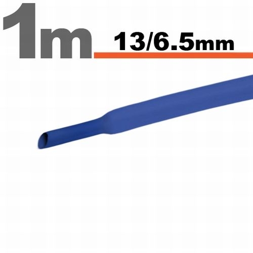 Modrá zmršťujúca termobužírka 13/6,5mm