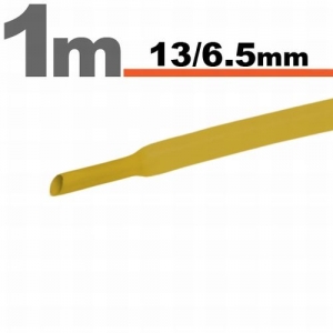 Žltá zmršťujúca termobužírka 13/6,5mm