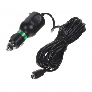 Kabeláž do CL zapaľovača 12V / 24V - Mini USB pre čierne skrinky