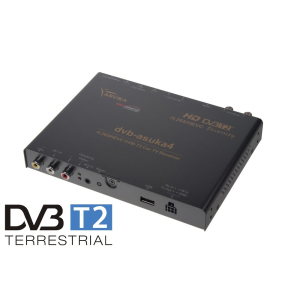 DVB-T2 / HEVC / H.265 digitálny tuner s USB - DVB-ASUKA4