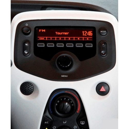 Použitie rámčeka 2DIN autorádia Toyota Aygo 14-, Citroën C1 14-, Peugeot 108 14-