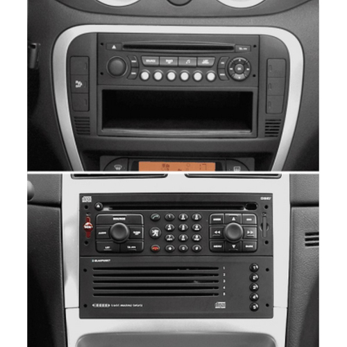 Použitie rámčeka 2DIN autorádia Renault Laguna II, Peugeot 207, 307, Superb, Citroën C2, C3, Fiat Scudo