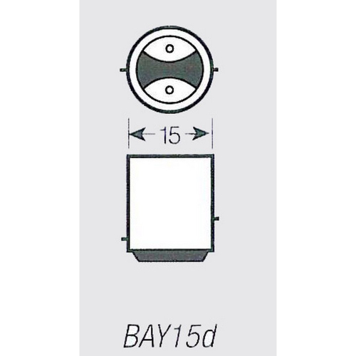 BAY15D pätica rezistora pre LED autožiarovky