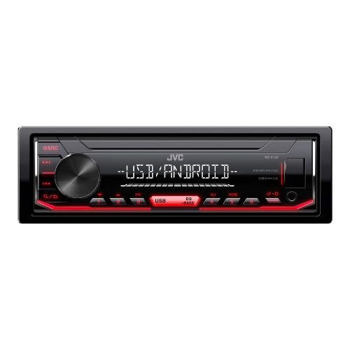 USB MP3 autorádio JVC KD-X152 s červeným podsvietením