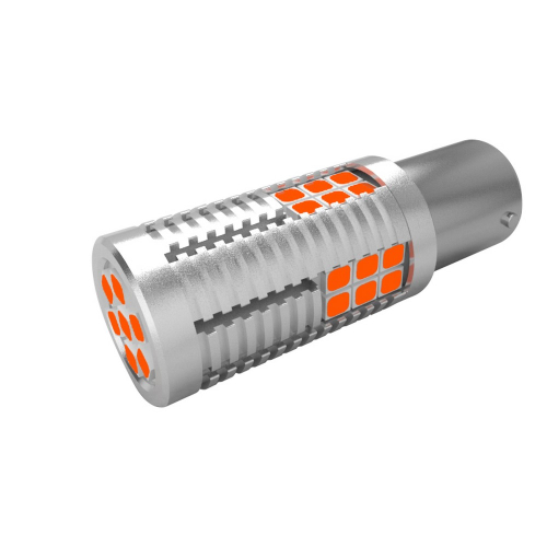 Rozmery oranžových 30xSMD LED autožiaroviek BAU15s