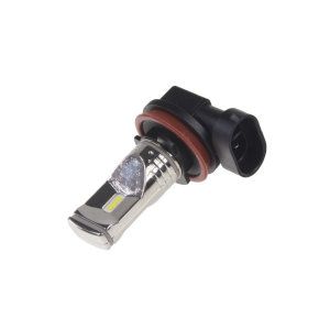 LED autožiarovka H8 - 12V / 24V biela 3x10W CSP LED chróm (2ks)