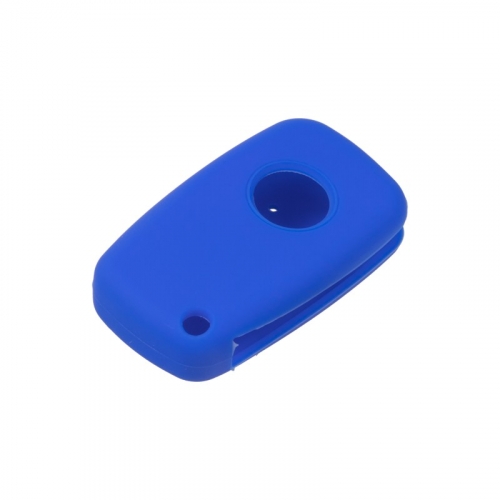 Modrý 3-tlačidlový silikónový obal pre kľúče Ford