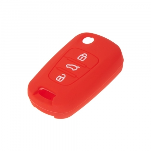 Silikónový obal pre kľúč - Hyundai i30 / ix35 (3-tlačidlový) červený