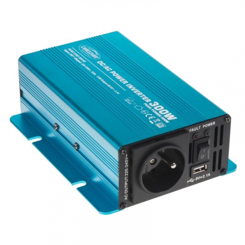Sínusový menič napätia z 24 / 230V + USB, 300W