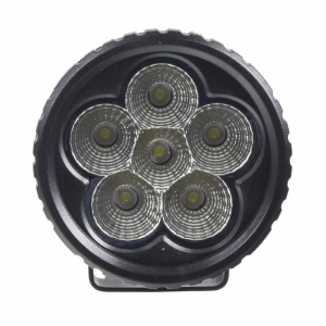 LED svetlo  na pracovné stroje - okrúhle 6x3W LED / 10-30V (90mm)