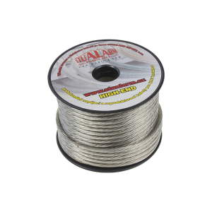 Napájecí kabel 6mm² - stříbrně transparentní (25m)