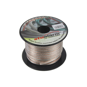 Reproduktorový kabel - 2 x 1,50mm² transparentní (25m)