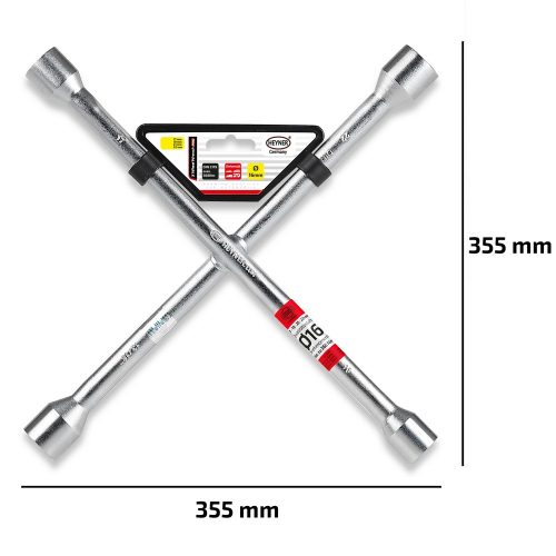 Rozmery krížového kľúča na kolesá 17-19-21-23mm