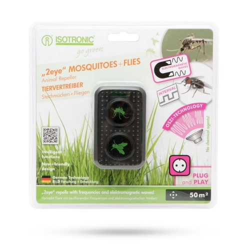 ISOTRONIC Elektrický odpudzovač komárov a múch s LED indikátorom