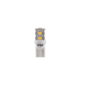 LED autožiarovka 12V / W5W / T10 - biela 9x SMD LED 2835 M-TECH (2ks)