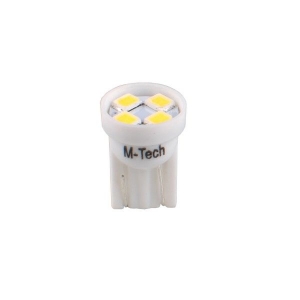 LED autožiarovka 12V / W5W / T10 - biela 4xSMD LED2835 M-TECH (2ks)