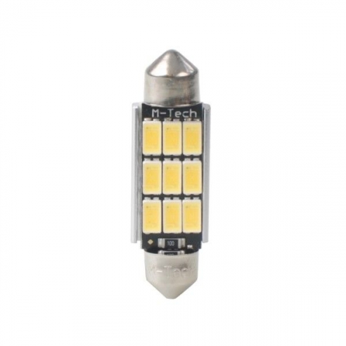 LED autožiarovky LED C5W 41mm 9xSMD5630 12V White PLATINUM