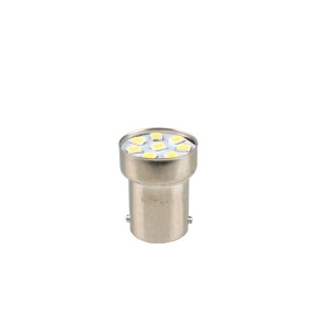 LED autožiarovka BA15s / G18 / 12V - biela 8xSMD LED2835 (2ks) M-Tech