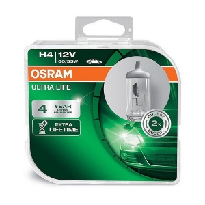 Autožiarovka H4 / 12V - 60/55W OSRAM Ultra Life (2ks)
