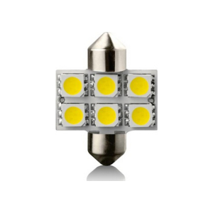 LED sulfid SV8,5 / 31mm / 12V - biela 6xSMD LED (2ks)