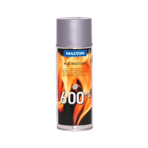 Farba v spreji - strieborná tepluodolná do 600°C Maston Heatresistant (400ml)
