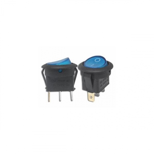 Kolískový prepínač - SW01 / 12VDC / modrý