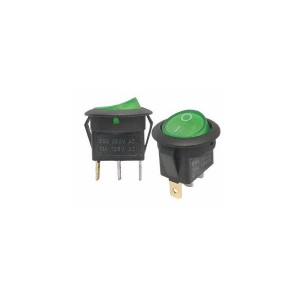Kolískový prepínač - SW01 / 12VDC / zelený