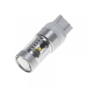 LED autožiarovka 12-24V / T20 (7443) - biela 6x5W LED (2ks)