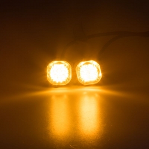 Svietivosť oranžového LED výstražného svetla 12V/24V
