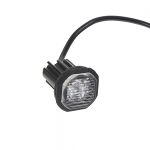 LED výstražné svetlo 12V / 24V - oranžové ECE R65 (ø27 x 40mm)