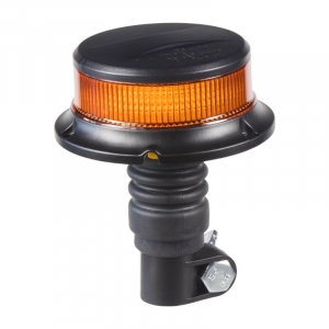 LED maják oranžový 12/24V - 18x 1W LED / ECE R10/R65 s uchytením na tyč (ø112 x 140 mm)