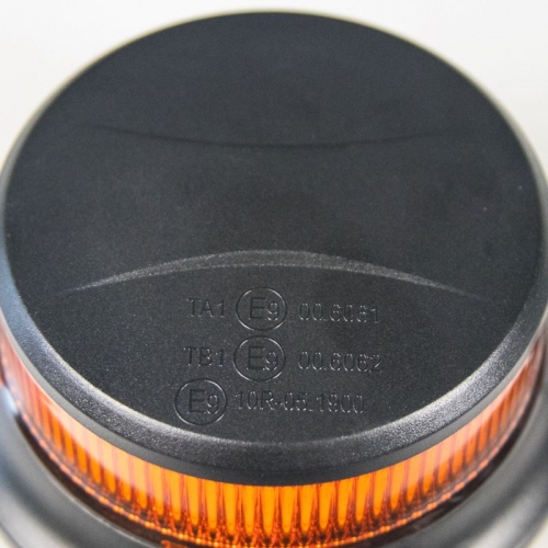 Homologizácia 18W LED oranžového majáka 12V/24V na magnet