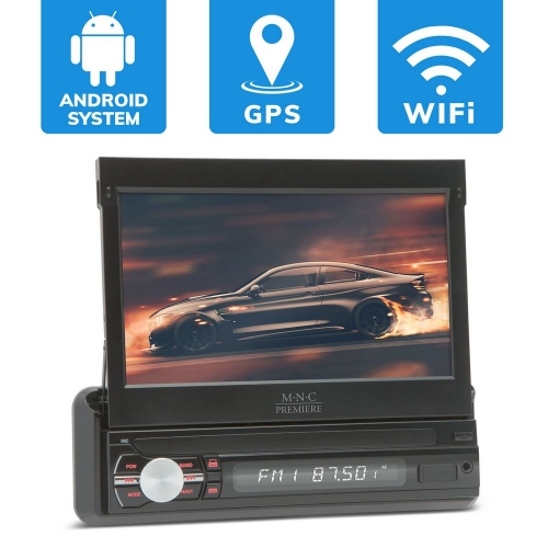 MNC "Premiere" prehrávač s dotykovým displejom - 7" WiFi, Bluetooth, GPS 1 DIN - 12V 