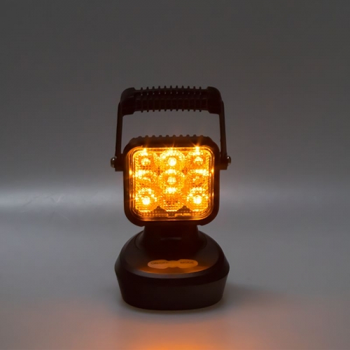 Oranžové akumulátorové LED pracovné svetlo